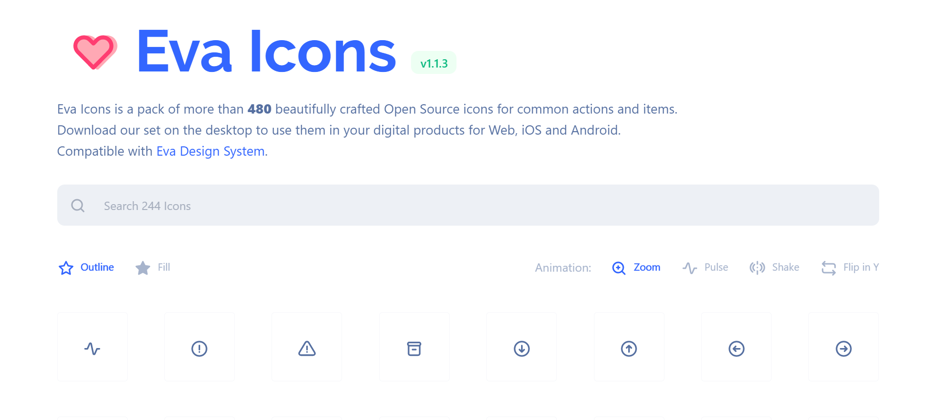 Eva Icons