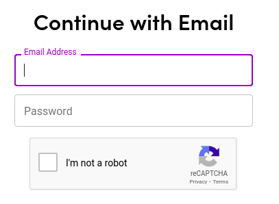 Checkbox reCAPTCHA