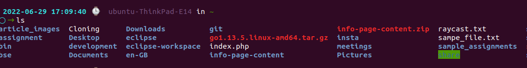 linux command ls 5