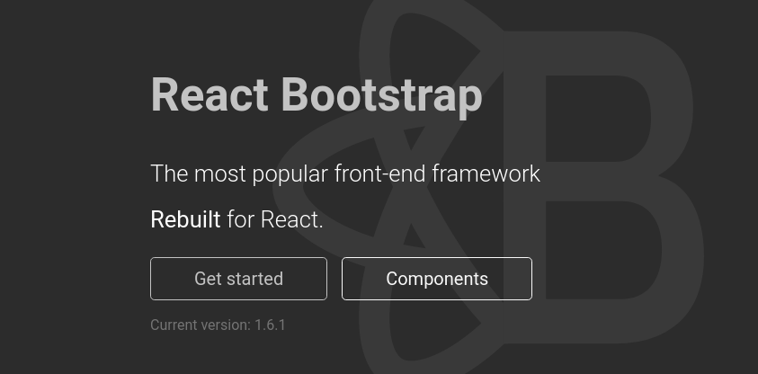 React Bootstrap