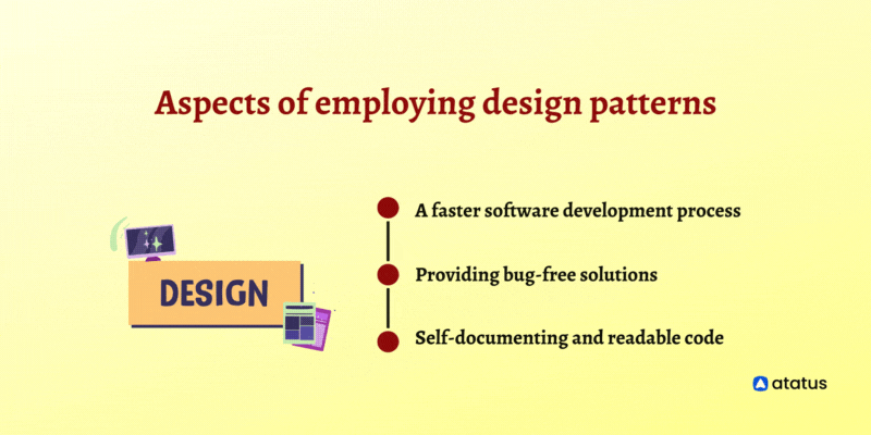 Aspects of employing design patterns