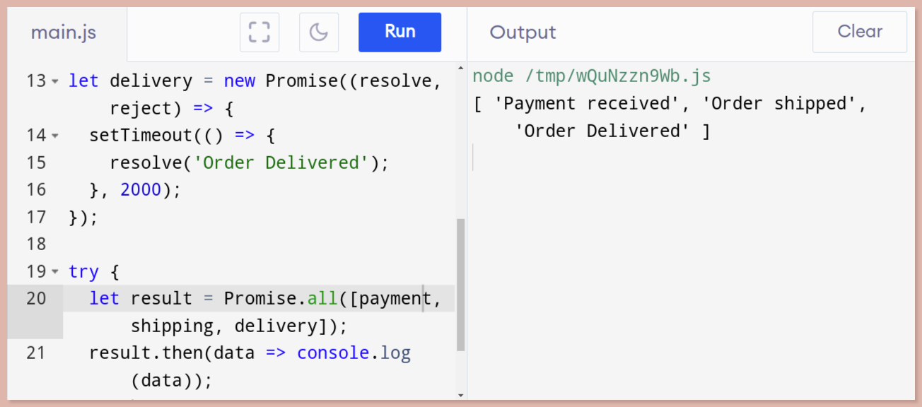 Handling concurrent promises