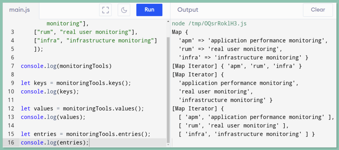 Map in JavaScript