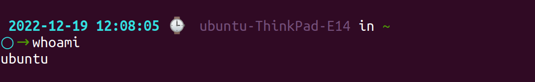 whoami command in Linux