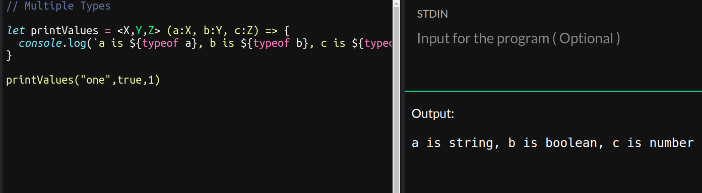 Multiple Types in Generics