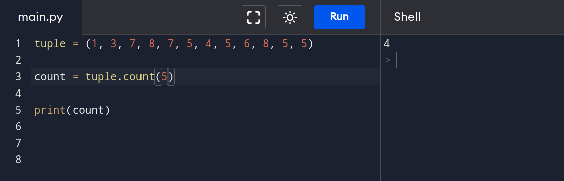 Tuple Count in Python