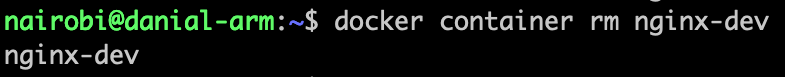 Docker Remove Container
