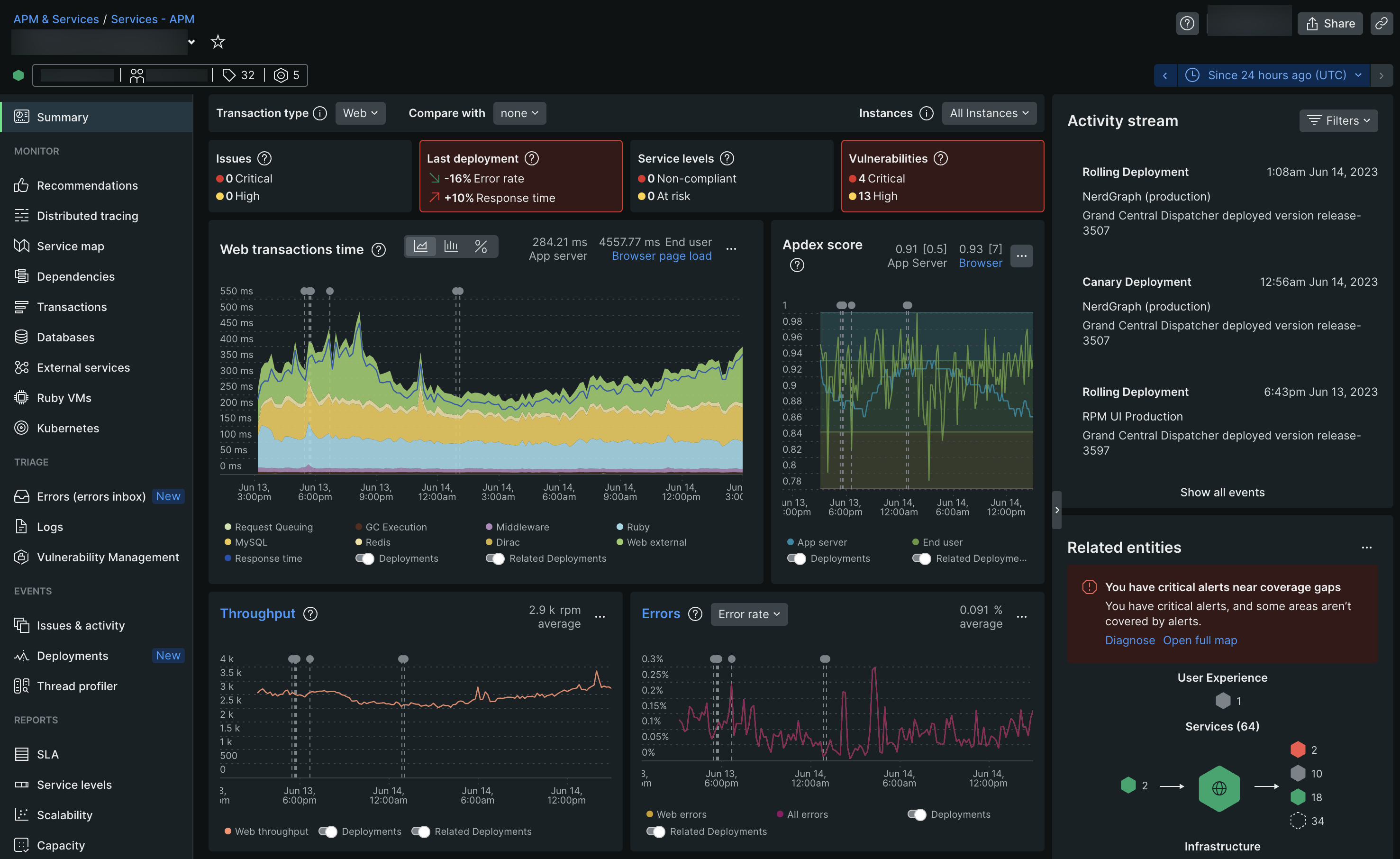 New Relic APM