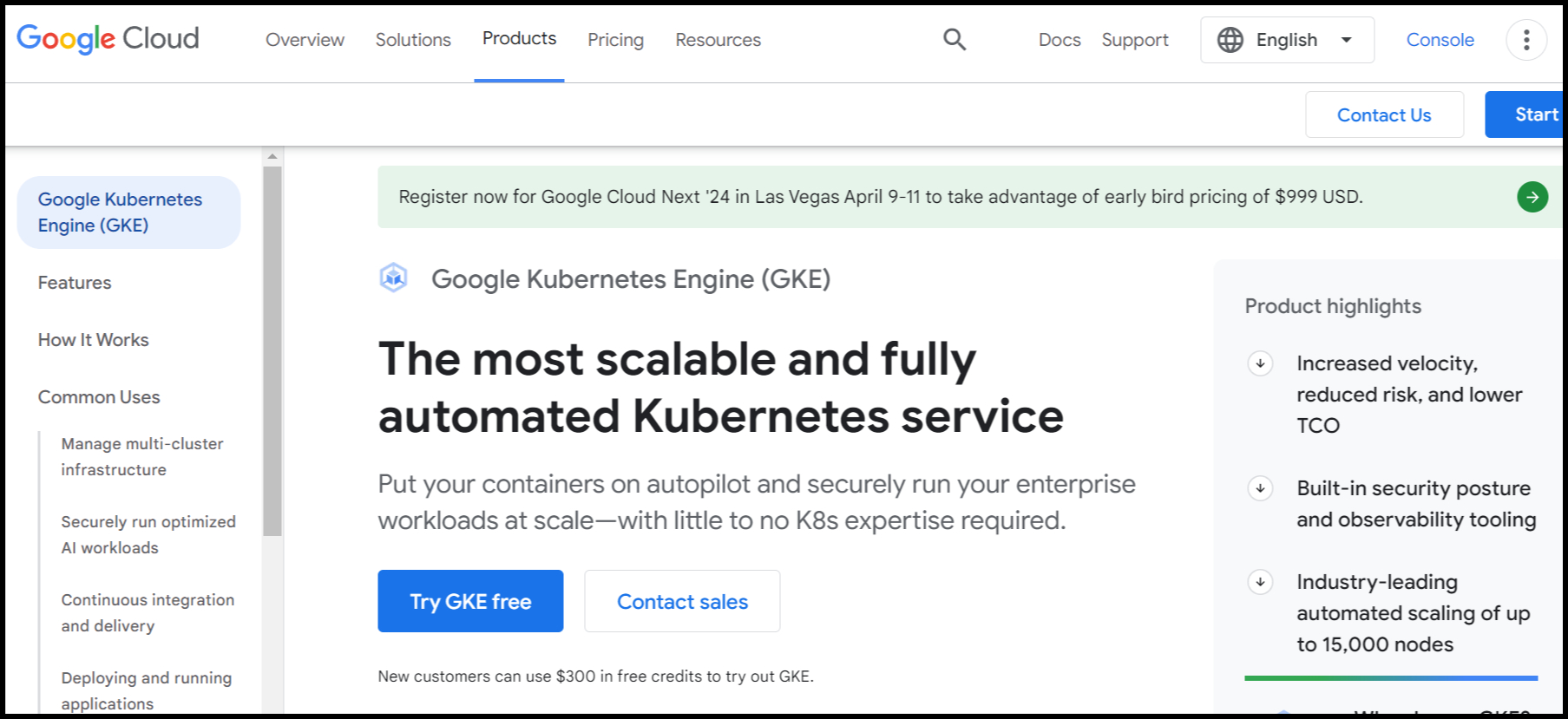 Google Kubernetes Engine 