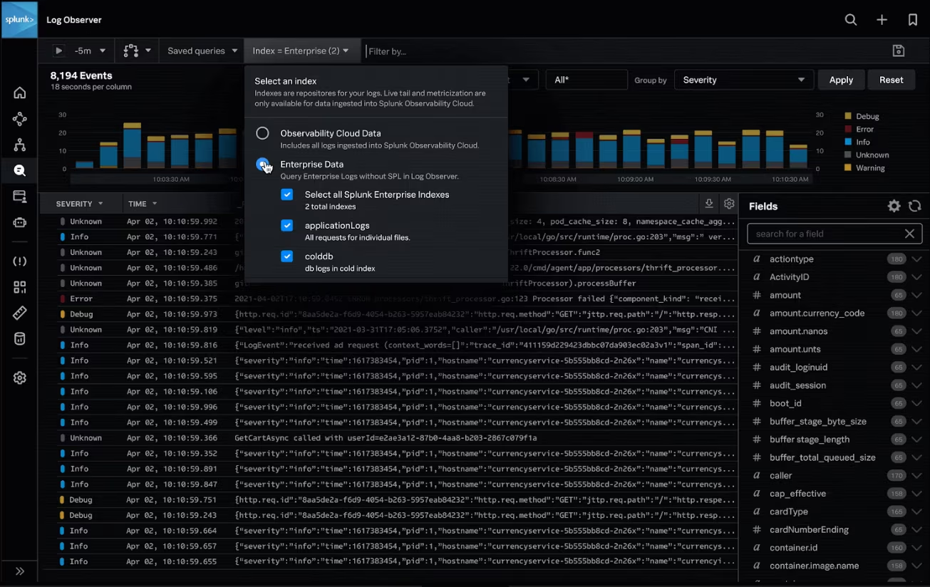 Splunk Log Monitoring Tool