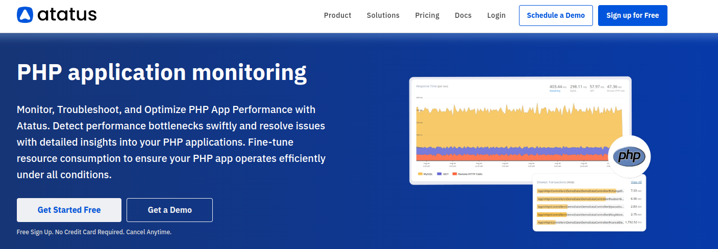 Atatus PHP Application Monitoring