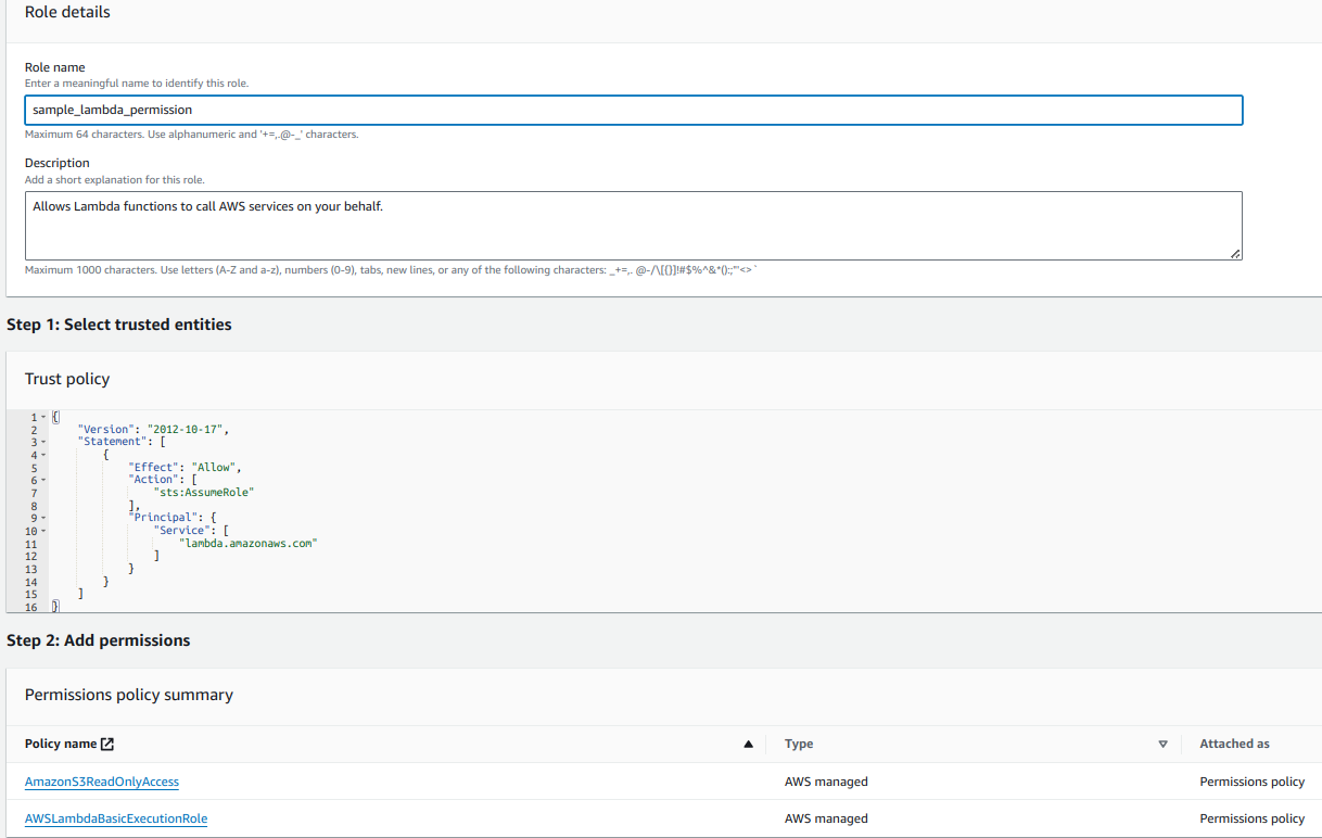 Creating an AWS Lambda Function using Python