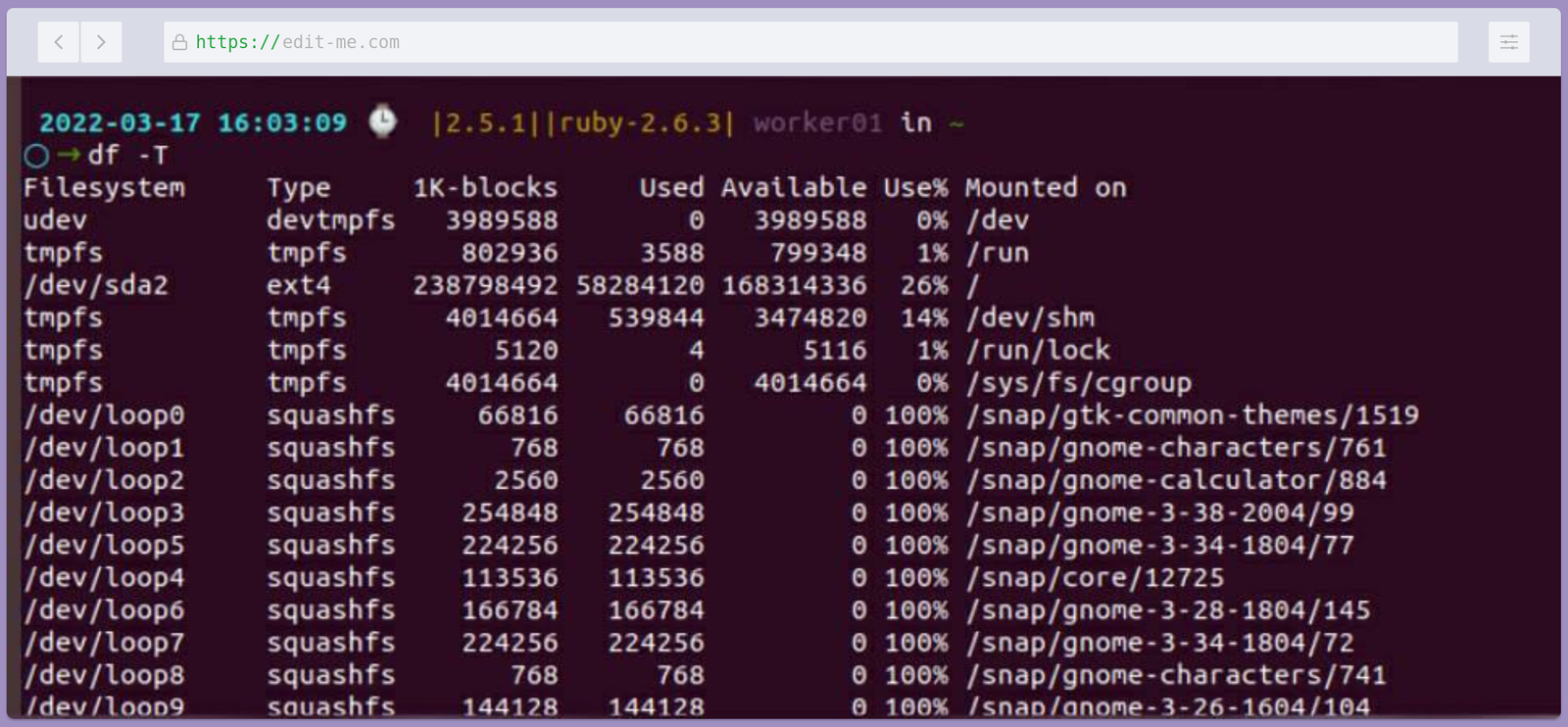 Df Command In Linux With Examples