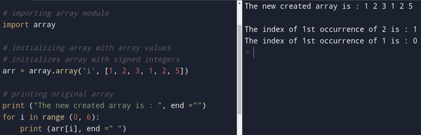 Introduction to Python arrays