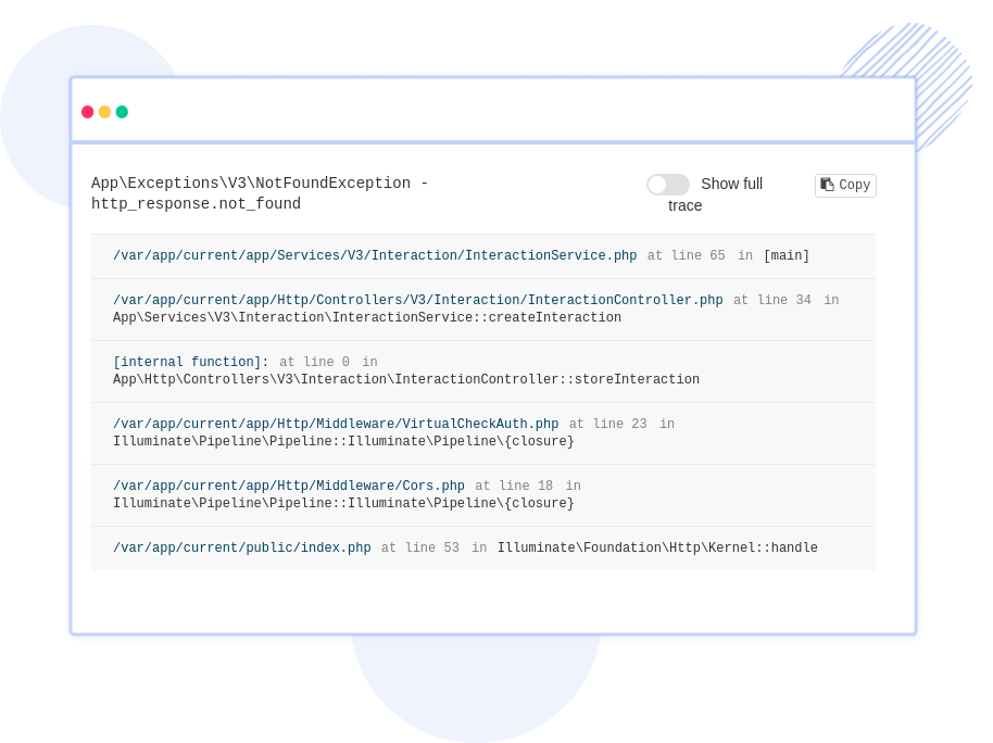 Node.js exceptions