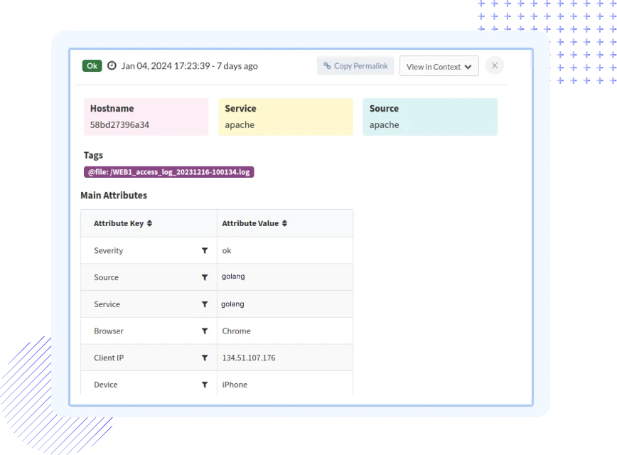 Parse and Transform Golang Logs