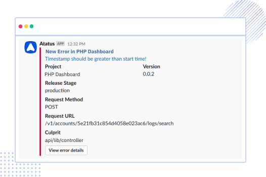 PHP FPM Logs Notification