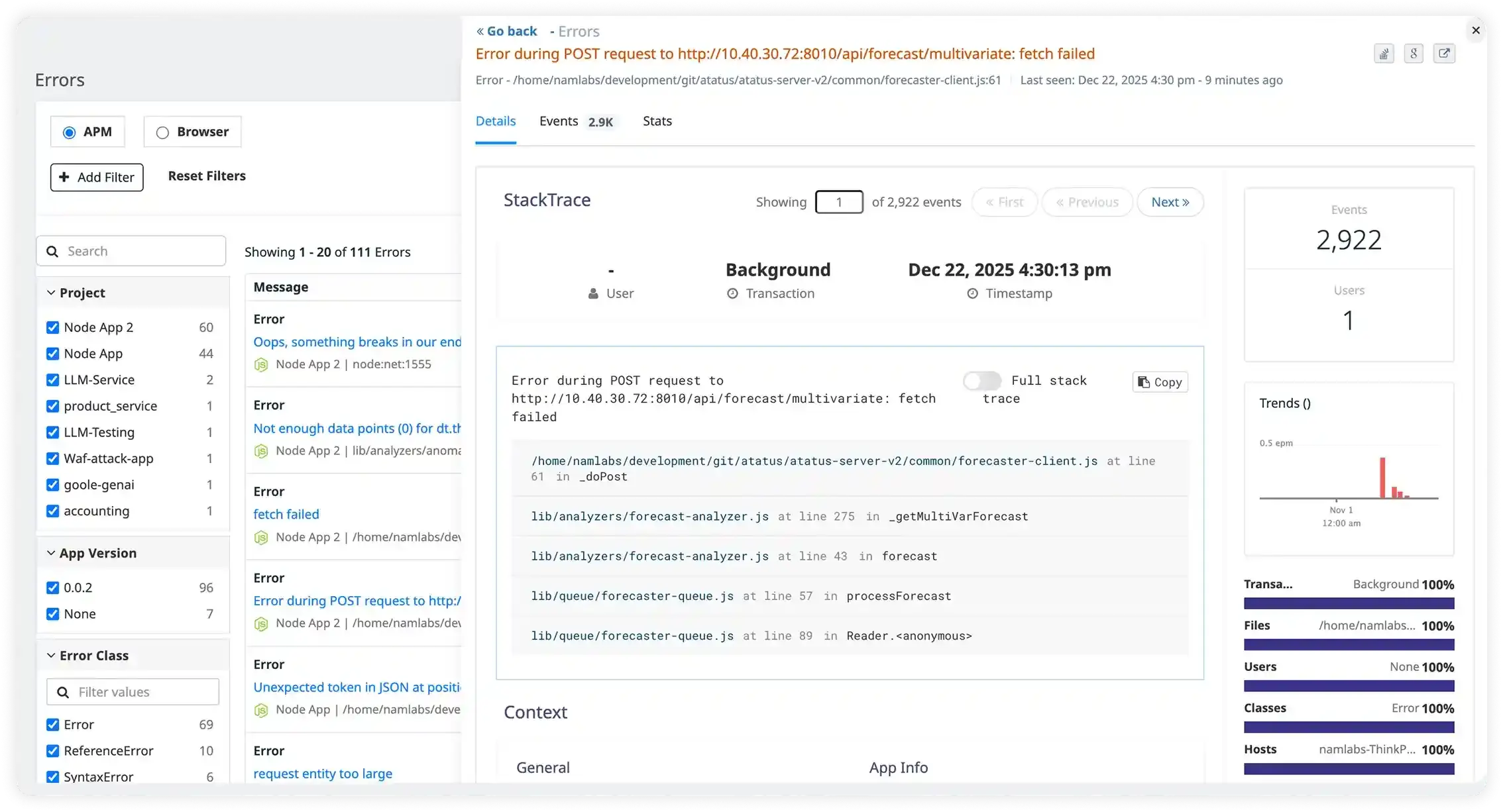 Trace Issues to Root Cause