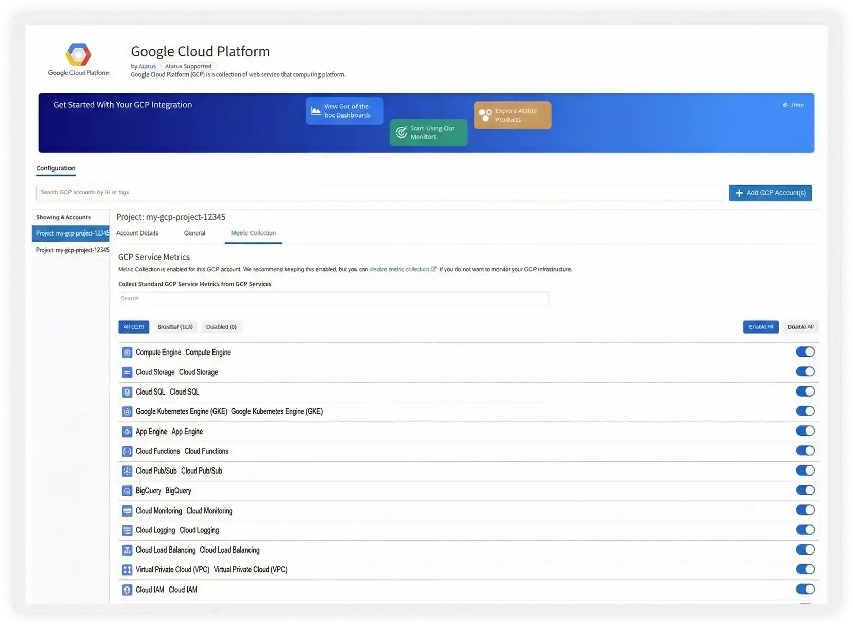 Unified GCP Monitoring