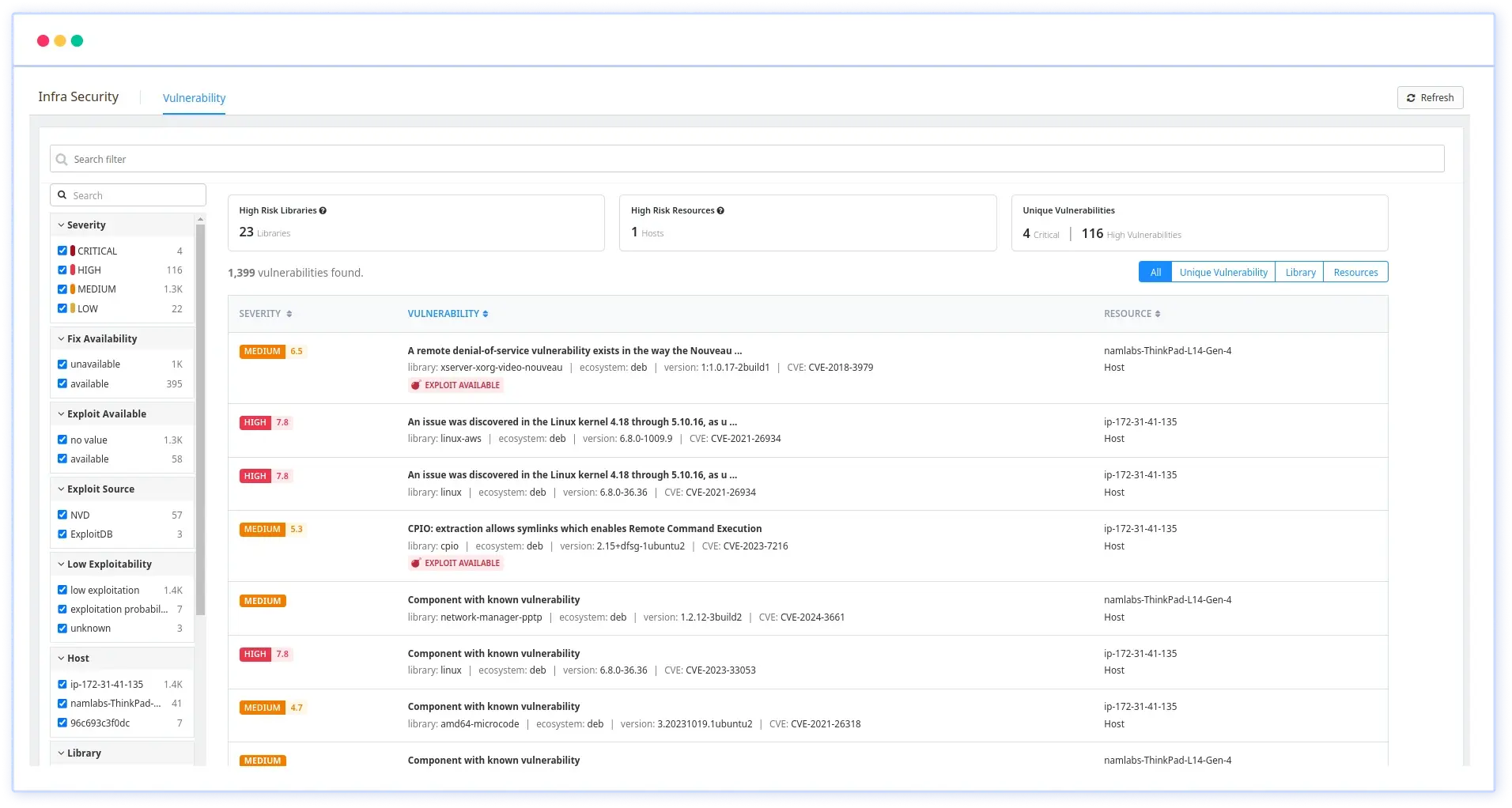 Launching Infra Vulnerability Management